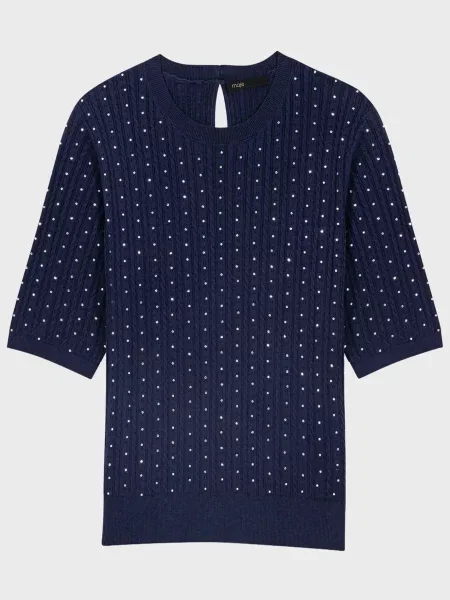 Светр у смужку Maje синій