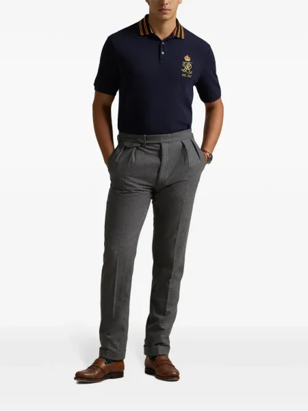 Polo Polo Ralph Lauren cu imagine de lână de costum verde
