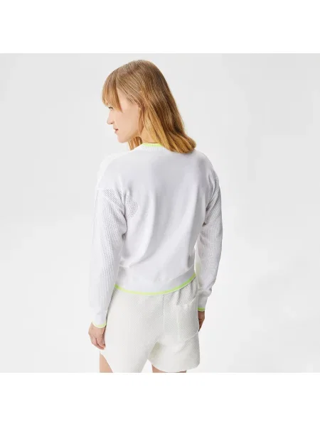 Lacoste Swetry Lacoste biały