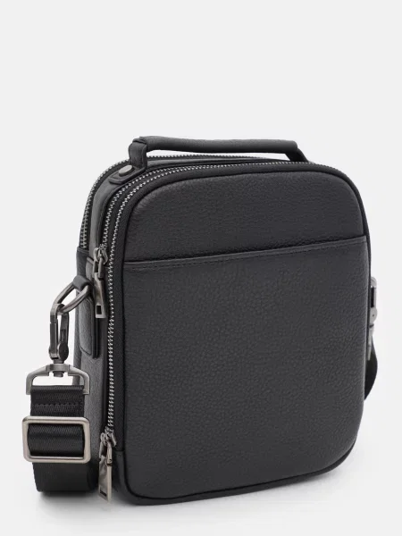 Кожаная сумка через плечо Ricco Grande черная