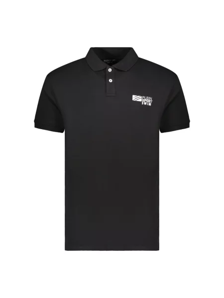 Krótka koszulka polo Plein Sport czarna