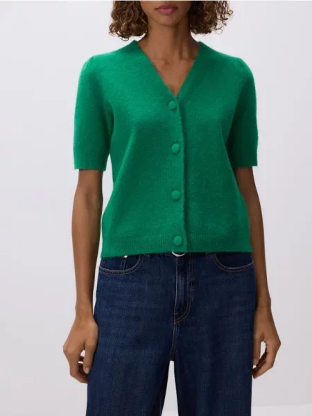 Reserved Cardigan cu adaos de lână verde