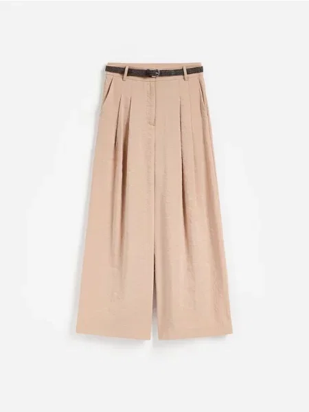 Reserved Pantaloni cu curea bej
