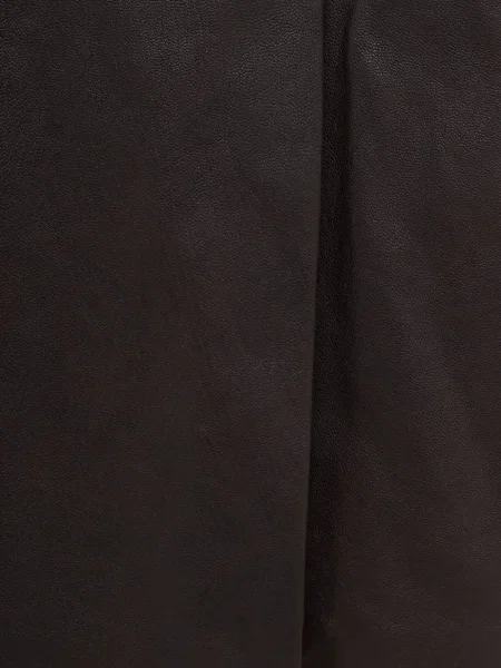 Mała mały spódnica skórzana Ferragamo brązowa