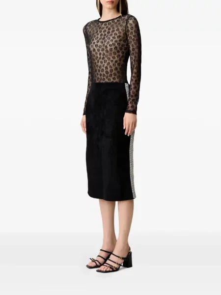Fustă Claudie Pierlot tricotate negru