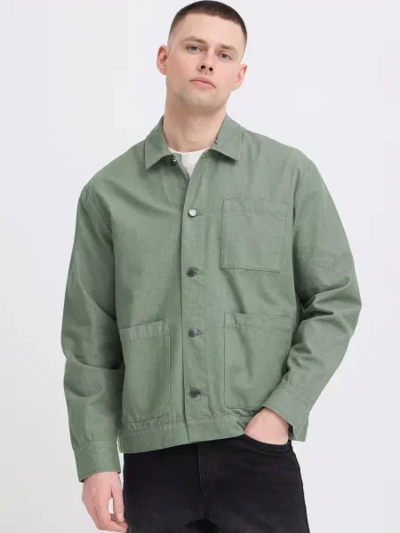 BLEND Geacă de primăvară-toamnă BHFOLKER jad verde