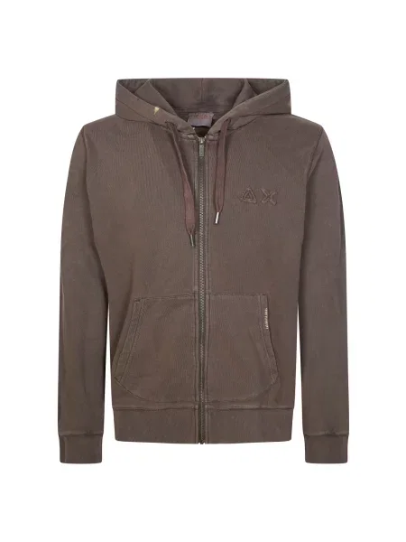 Bluza rozpinana Sun68 brązowa