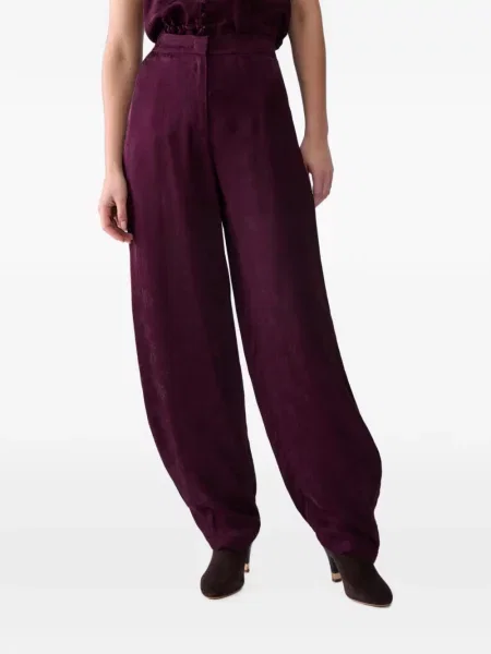 Pantaloni Liu Jo din satin violet