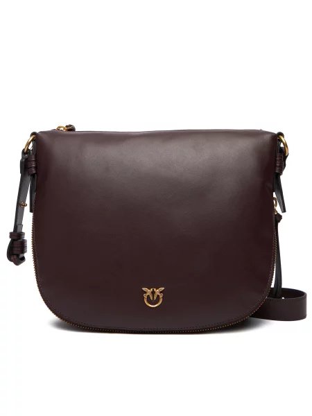 Сумка PINKO Hobo Zip Around Classic Ai PLTT бордовий