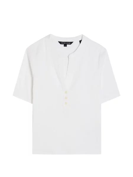 Top Veronica Beard cu decolteu în V alb