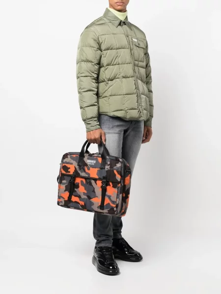 Torba za prijenosnike Dsquared2 s camo uzorkom zelena