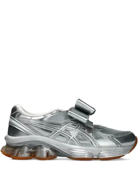 Sneakerși Asics cu funde argintiu