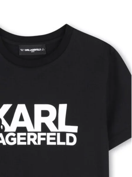 Dětské tričko Karl Lagerfeld černé