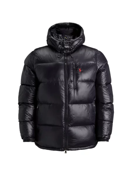 Portofel Polo Ralph Lauren din piele cu dungi cu glugă verde