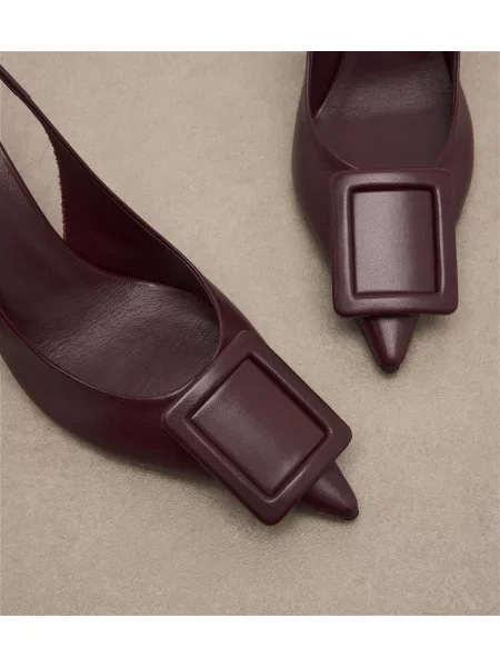 Pantofi cu toc Roger Vivier din piele slingback