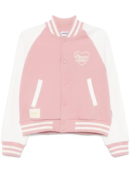 Geacă bomber Chocoolate cu broderie roz