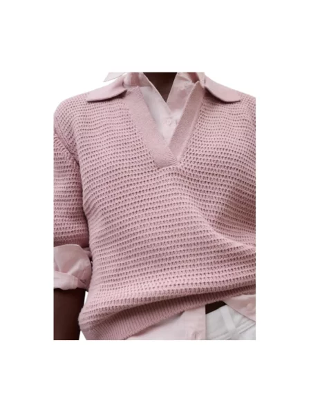 Sweter Ecoalf różowy