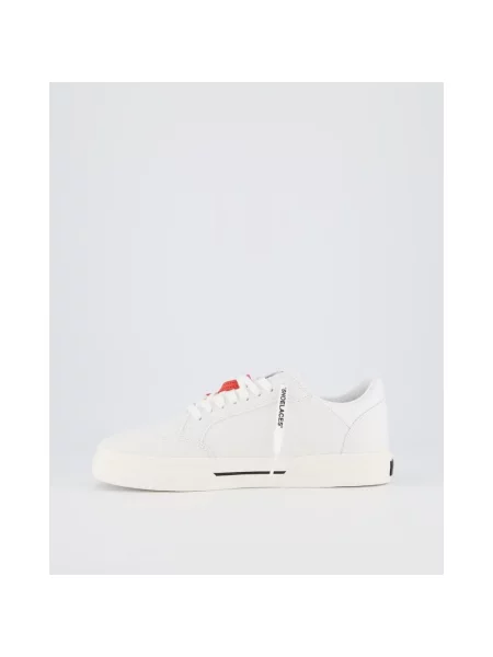 Sneakersy Off-white płócienne białe