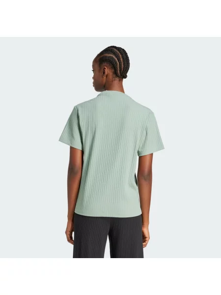Essentials Wide Rib T-Shirt zielona