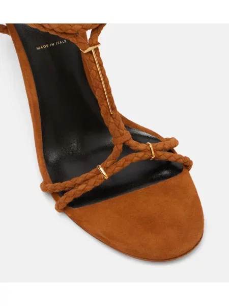 Sandale Tom Ford din piele de căprioară maro