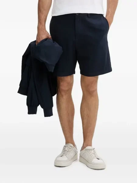 Pantaloni scurți Armani Exchange cu autograf albastru