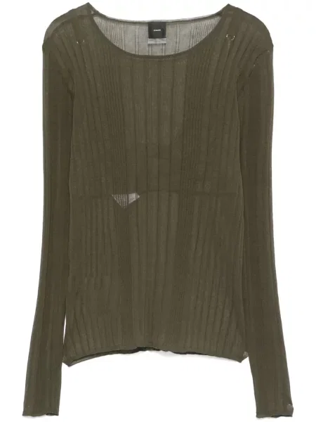 Top Pinko transparente verde
