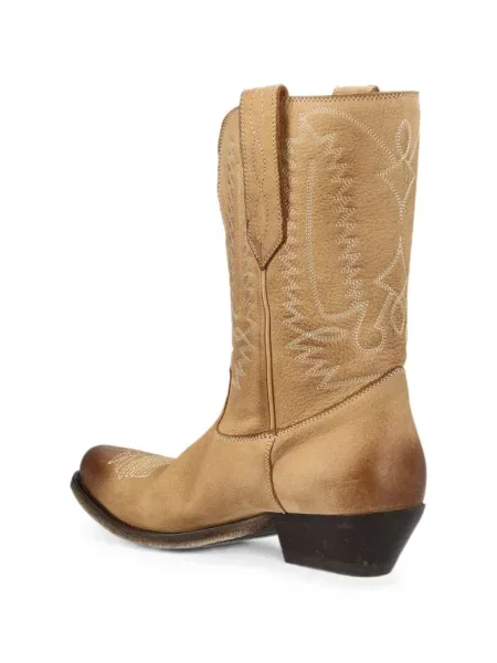 Botine Golden Goose cu broderie din piele