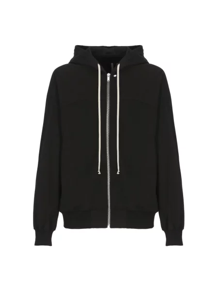Bluza z kapturem Rick Owens z kapturem czarna