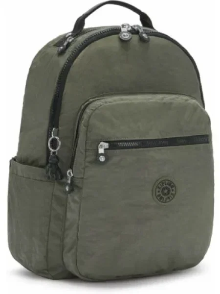 KIPLING Rucsac Seoul kaki negru