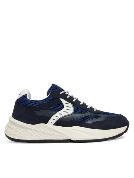 Sneakersy Voile Blanche skórzane niebieskie