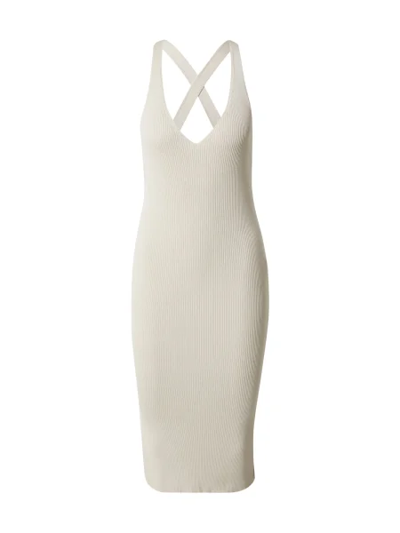A LOT LESS Rochie Kalyn murdar alb