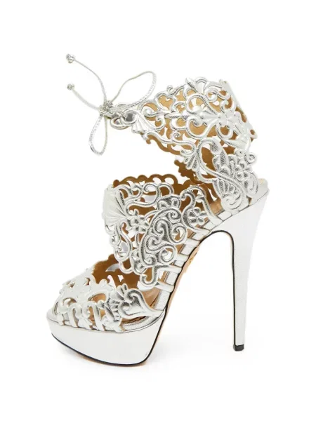 Sandale Charlotte Olympia din piele cu platformă