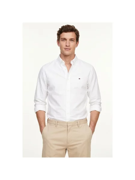 Košeľa Tommy Hilfiger keper biela