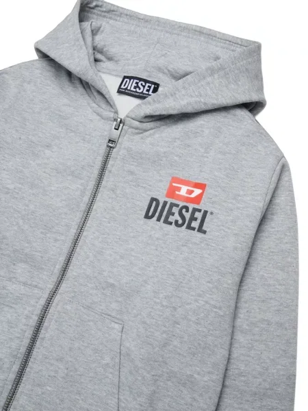 Bluza z kapturem dziecięca Diesel szara