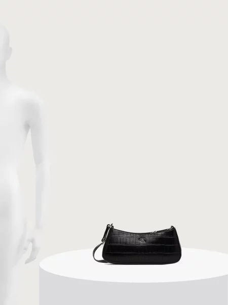 Calvin Klein Táska Ck Croc Small Shoulder Bag fekete