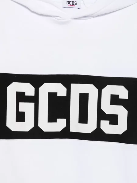 Dětska mikina s kapucí Gcds bílá