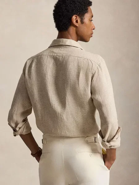 Polo Ralph Lauren srajca lanena bež