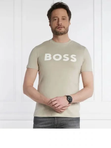 BOSS ORANGE Tricou Thinking bej