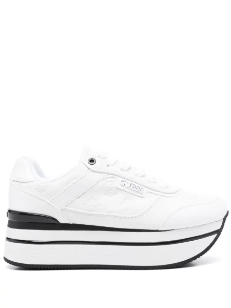 Sneakerși Guess alb