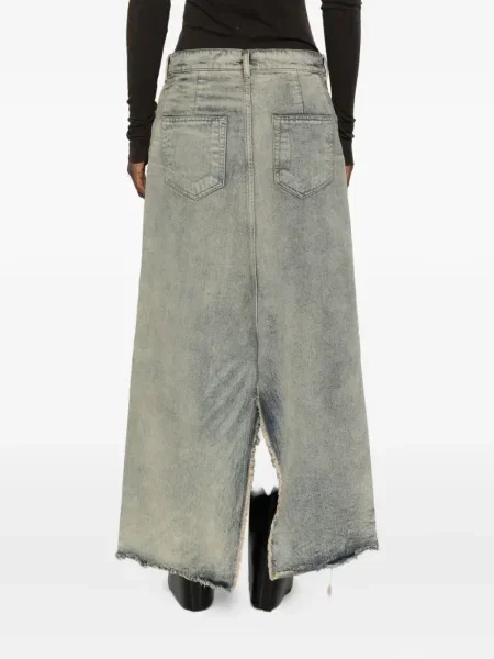 Fustă din denim Rick Owens albastru