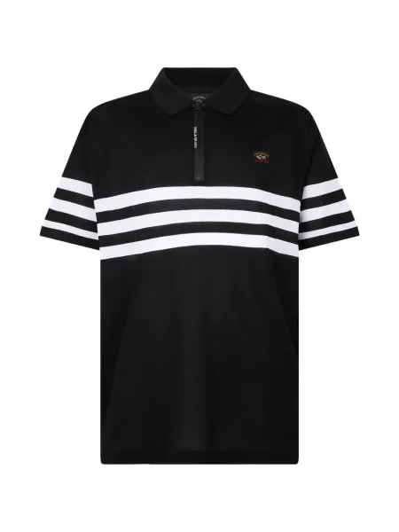 Tricou polo Paul & Shark negru
