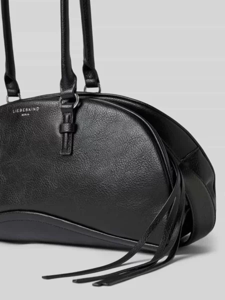 Torba na ramię z naturalnej skóry model Capri' Liebeskind Berlin czarne