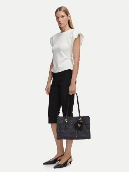 Shopper kabelka Michael Michael Kors čierna