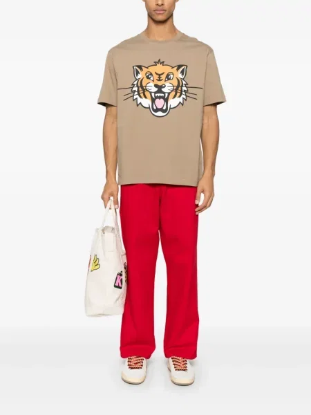 Tricou Kenzo cu dungi de tigru maro