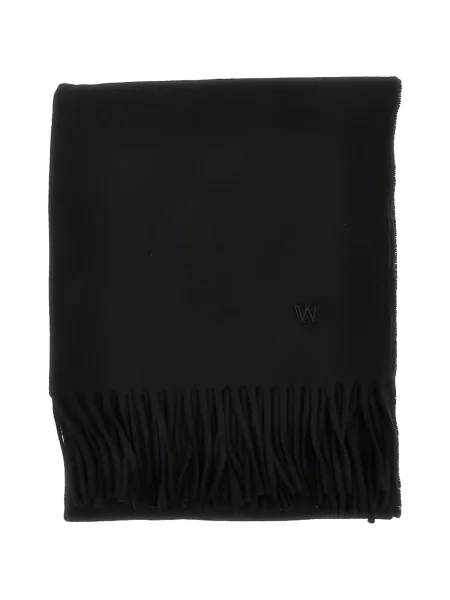 Fular Weekend Max Mara cu broderie negru