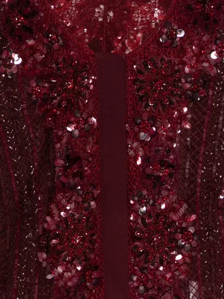 Geacă Elie Saab cu paiete roșu