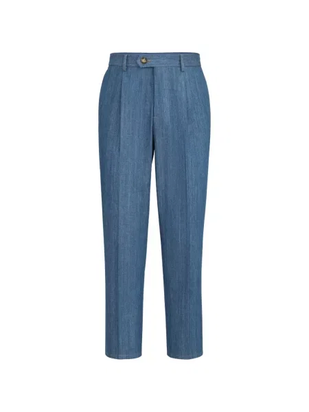 Pantaloni Brunello Cucinelli albastru