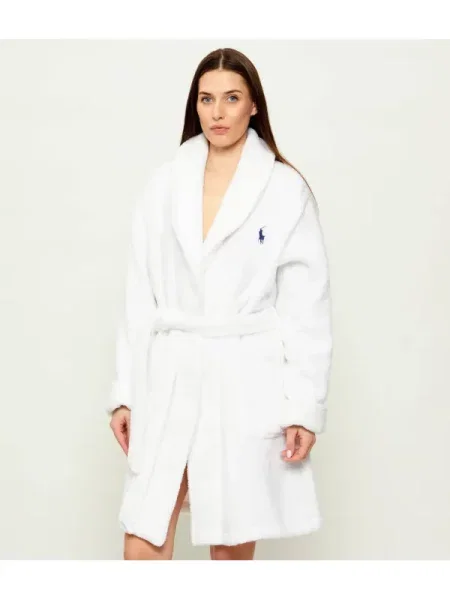 LAUREN RALPH LAUREN Halat | Relaxed fit frotir alb
