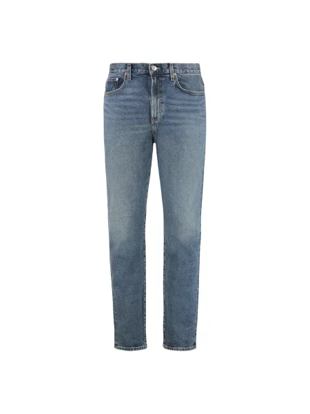 Jeansy straight leg Agolde niebieskie