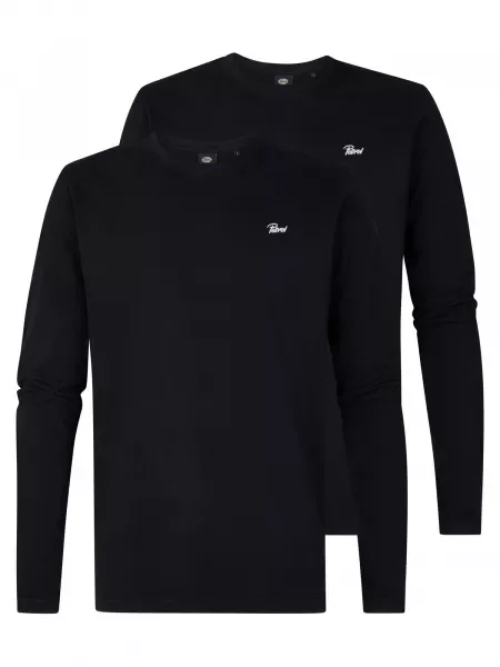 Petrol Industries Tricou Classic negru alb